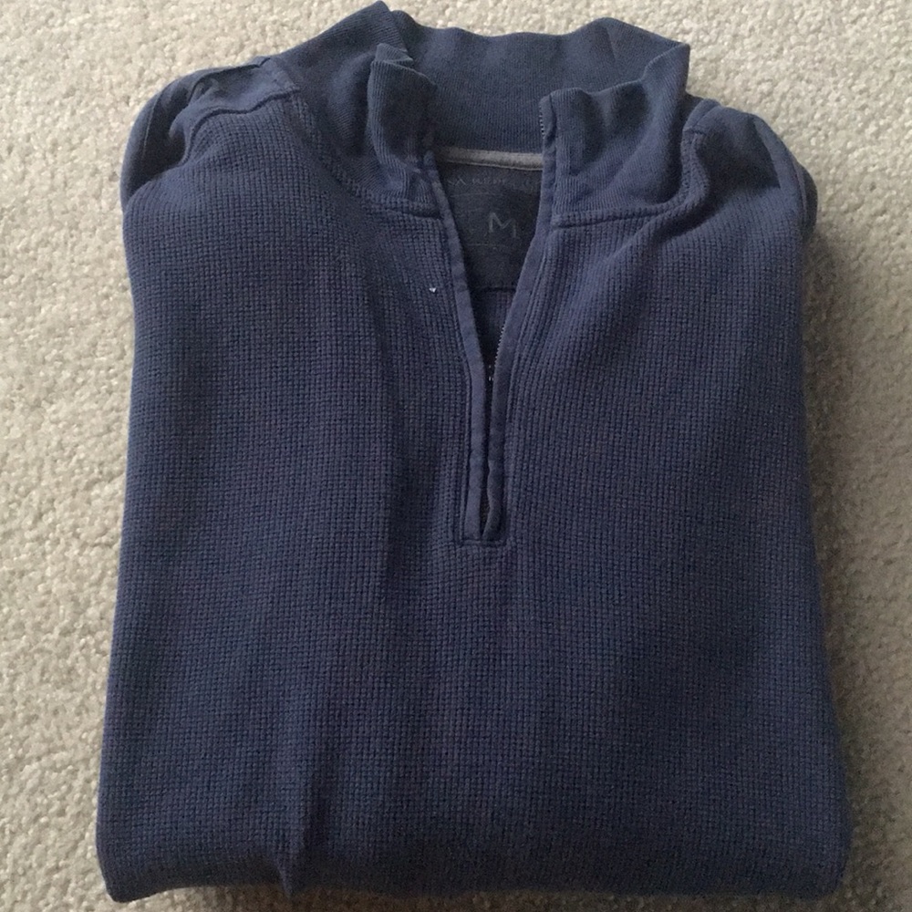Half zip Blue Shirt